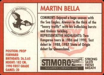1991 Stimorol NRL #34 Martin Bella Back